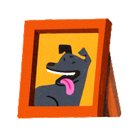Vilore dog pet picture portrait Sticker