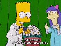 bart simpson singing GIF