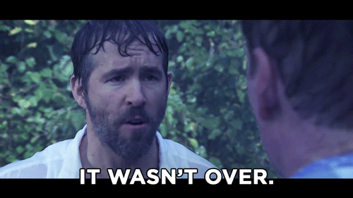 it wasnt over ryan reynolds GIF by Team Coco