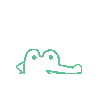 Crocodile Hello Sticker by yamo