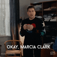 David Rose Marcia Clarke GIF by Schitt's Creek