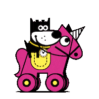 Animation Pink Sticker by GOOD PUPPY