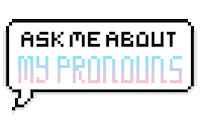 Bouncing Ask Me Sticker