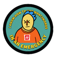 Location Emergency Sticker by what3words