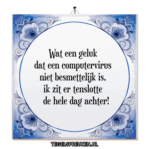 Nl Wijsheid Sticker by Tegelspreuken.nl