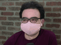 Work From Home Mask GIF by Rooster Teeth