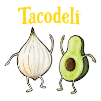 tacodeliatx sun texas bag tacos Sticker