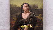 theweeklytv it nailed it got it mona lisa GIF