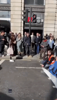 Tempers Flare in London as Anti-Oil Protesters Block Busy Street