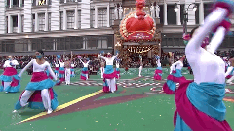 Macys Parade Dancing GIF by The 95th Macy’s Thanksgiving Day Parade
