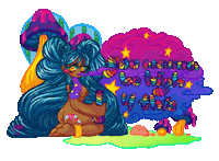 Lisa Frank Rainbow Sticker by Binx