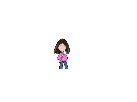 Girl Pink Sticker
