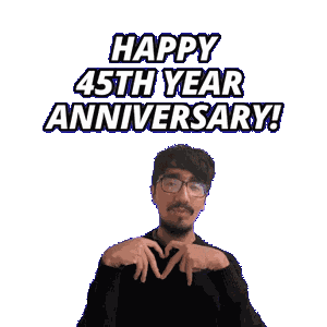 45Th Anniversary Sticker