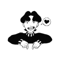jupjup95 love look character sabine Sticker