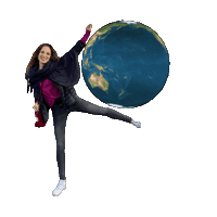 Ablondeglobetrotter Sticker