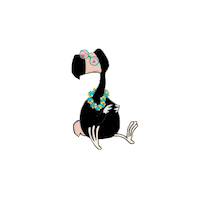 DodoandBerries bird dodo hawaiian berries Sticker