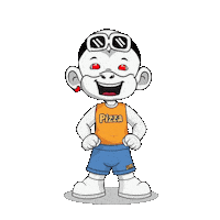 Pizza Time Sticker by Zhot