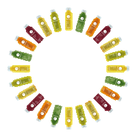 Yuicery fruit juice bowl smoothie Sticker