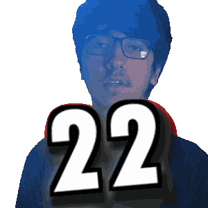 Twenty Two Number Sticker