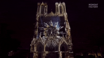France Projection Mapping GIF by Moment Factory