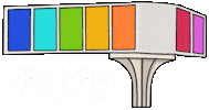 Jessheimss rainbow shopping bridge bru Sticker