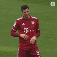Happy Robert Lewandowski GIF by FC Bayern Munich