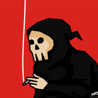 Halloween Smoking GIF by leftsilverhand