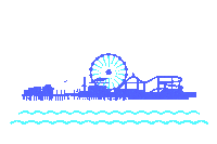 pacpark pier santa monica pacific park pacpark Sticker