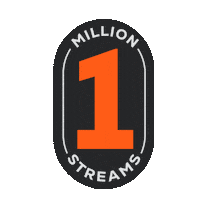 1 Million Streams Sticker by Scorpio Music