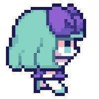 Girl Running Sticker