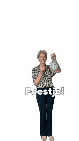 Feestje Sticker by Indra Kusters
