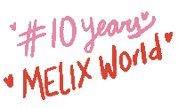 10 Years Pink Sticker