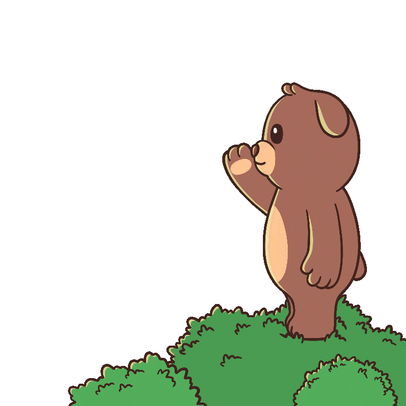 See Ya Goodbye Sticker by BEARISH