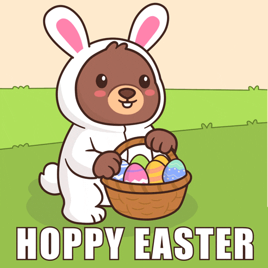Hopping Easter Bunny GIF by BEARISH