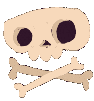 Halloween Skull Sticker by Marianna