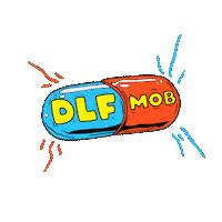 Tengu_dlf music blue red rap Sticker