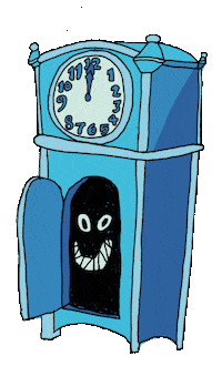 Haunted House Halloween Sticker by Danielle Chenette