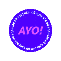 Lets Go Color Sticker by IYKRA.com