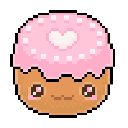 pixel doughnut STICKER