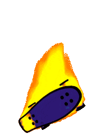 fire jump Sticker