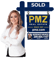 PmzRealEstateBereniceMunoz real estate realtor sold sign Sticker