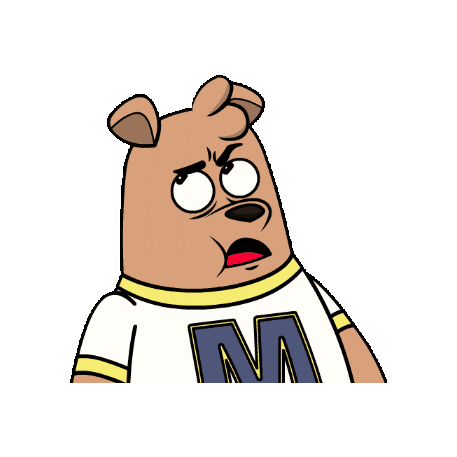 Angry Roll Eyes Sticker by Meme World of Max Bear