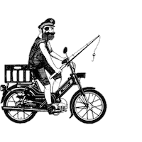 bike driving Sticker by Lakor Soulwear