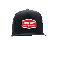 Hat Motorcycle Sticker by Dime City Cycles