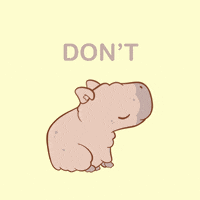 MeganBrooksIllustration capybara be happy dont worry dont stress GIF