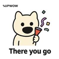 Here You Go GIF by SUPWOW