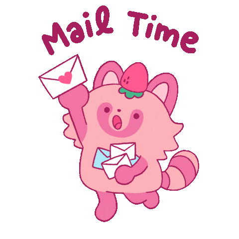 art_of_emfitz kawaii delivery letter mail Sticker