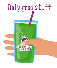 movitajuicebar stay healthy only good stuff movita juice bar Sticker
