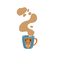 FerchusDesign coffee coffee cup taza taza de cafe Sticker