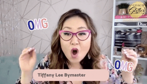 brittpeck giphygifmaker giphyattribution omg coach glitter GIF